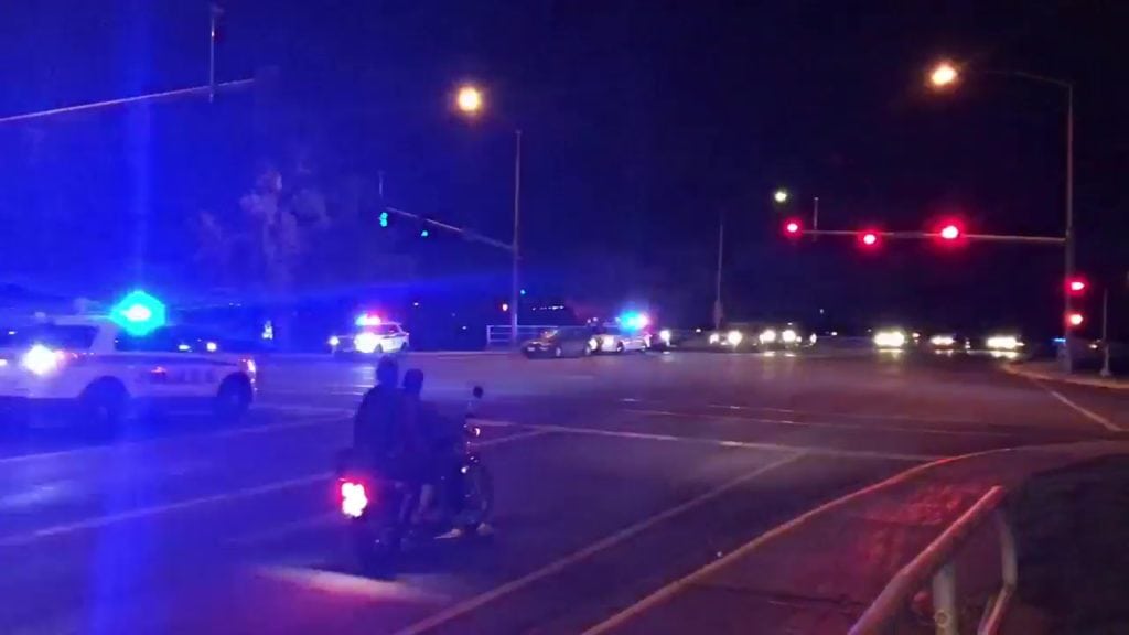 Large police presence on Central Avenue bridge