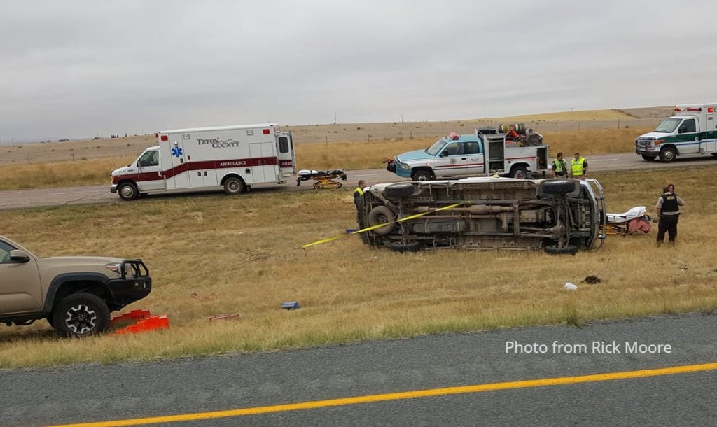 Crash on I-15 in Teton County