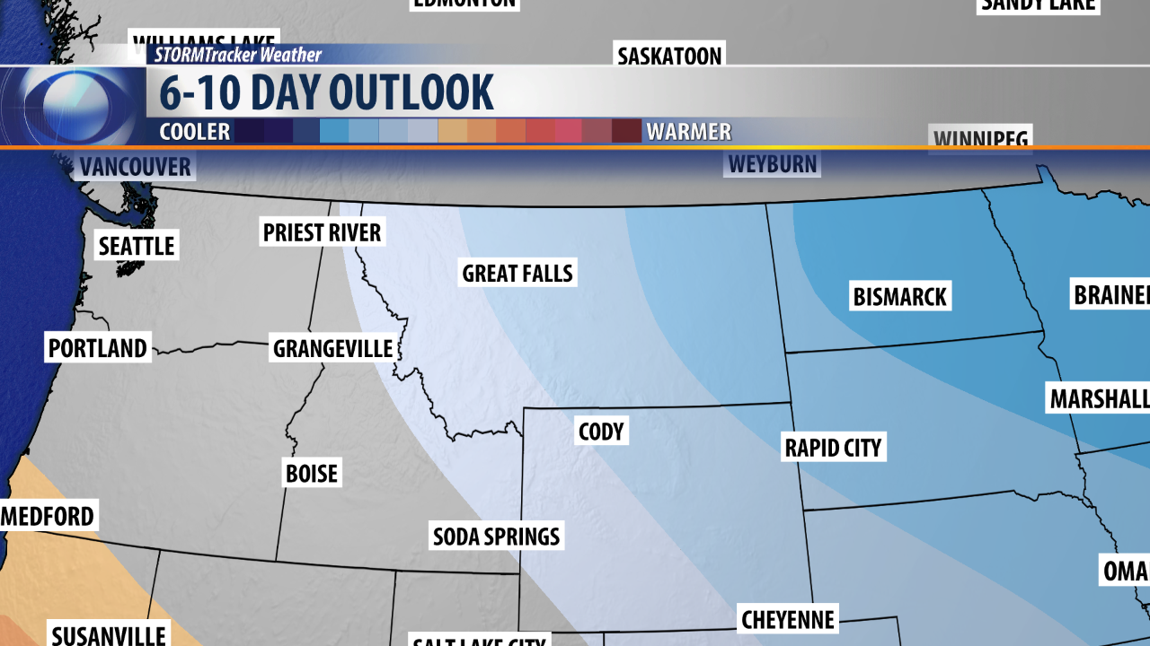 6-10 Day Cooler Forecast