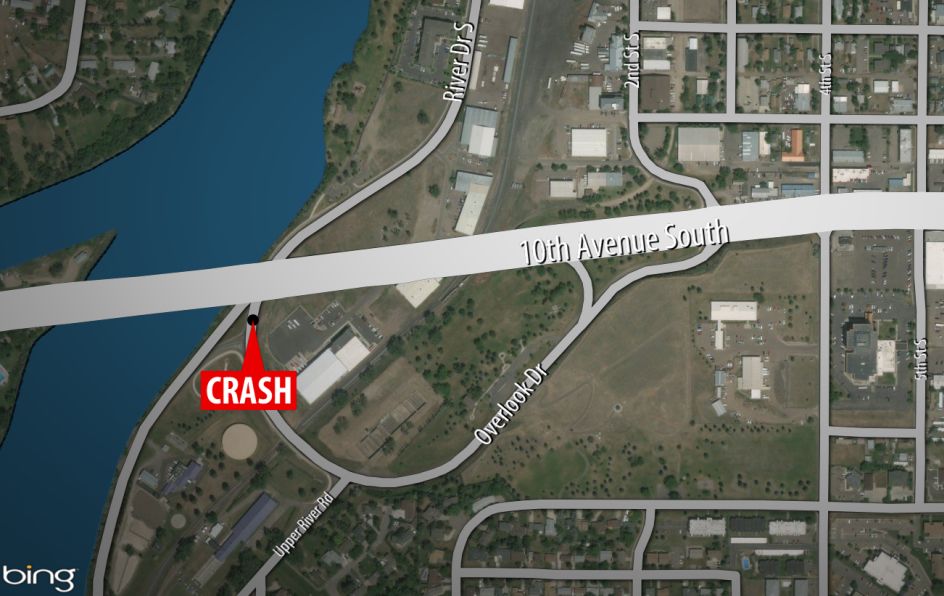 Approximate location of crash