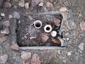 In October, some of the damage included broken sprinkles on the property of the school. Photo Credit: Vaughn Public School