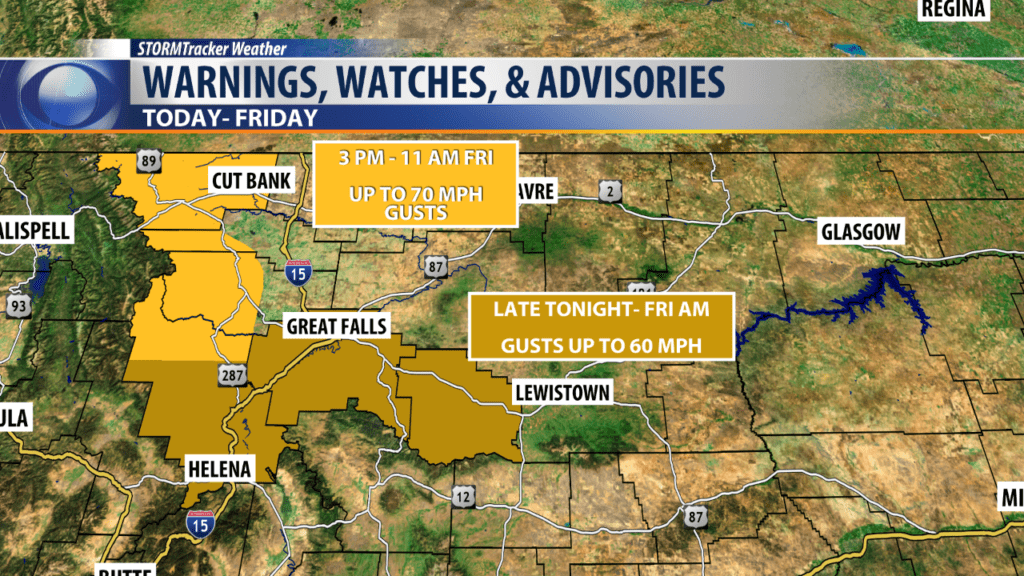 High Wind Warning and Watch